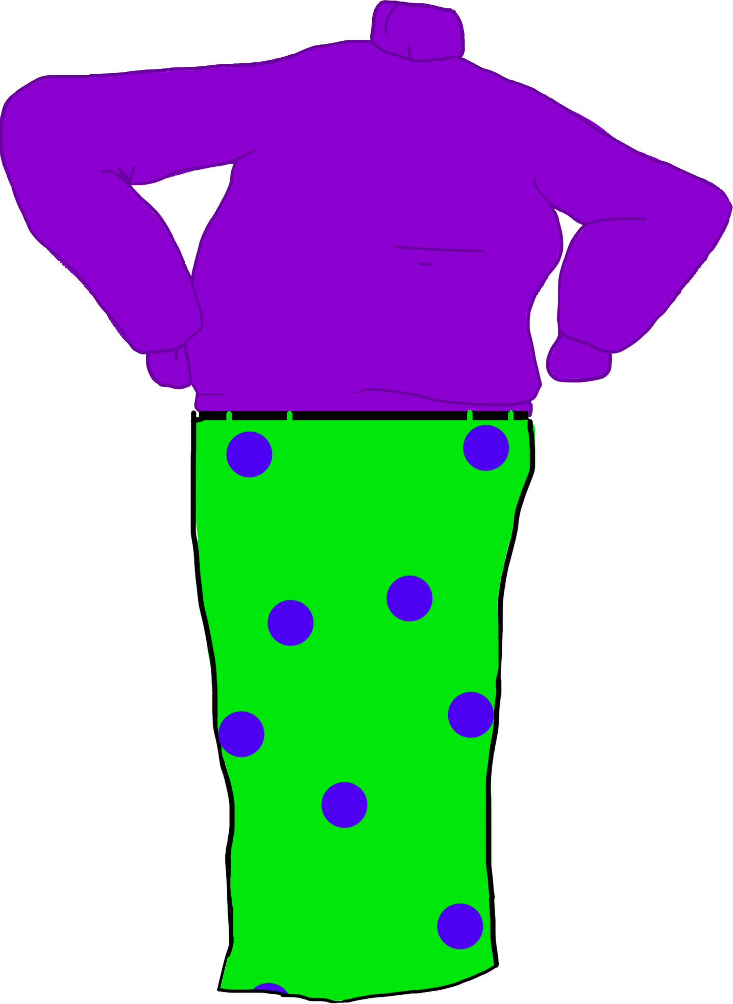 Outfit Groen Paars