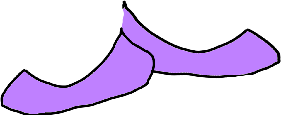 paarse schoenen